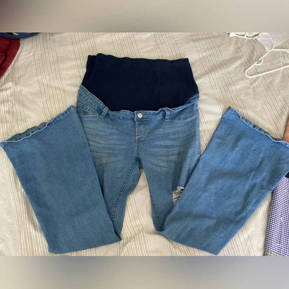 Maternity Bell Bottom Jeans